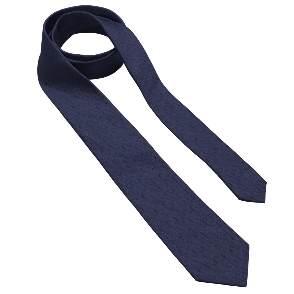 Tie In Dark Color Davidoff Icon Pattern