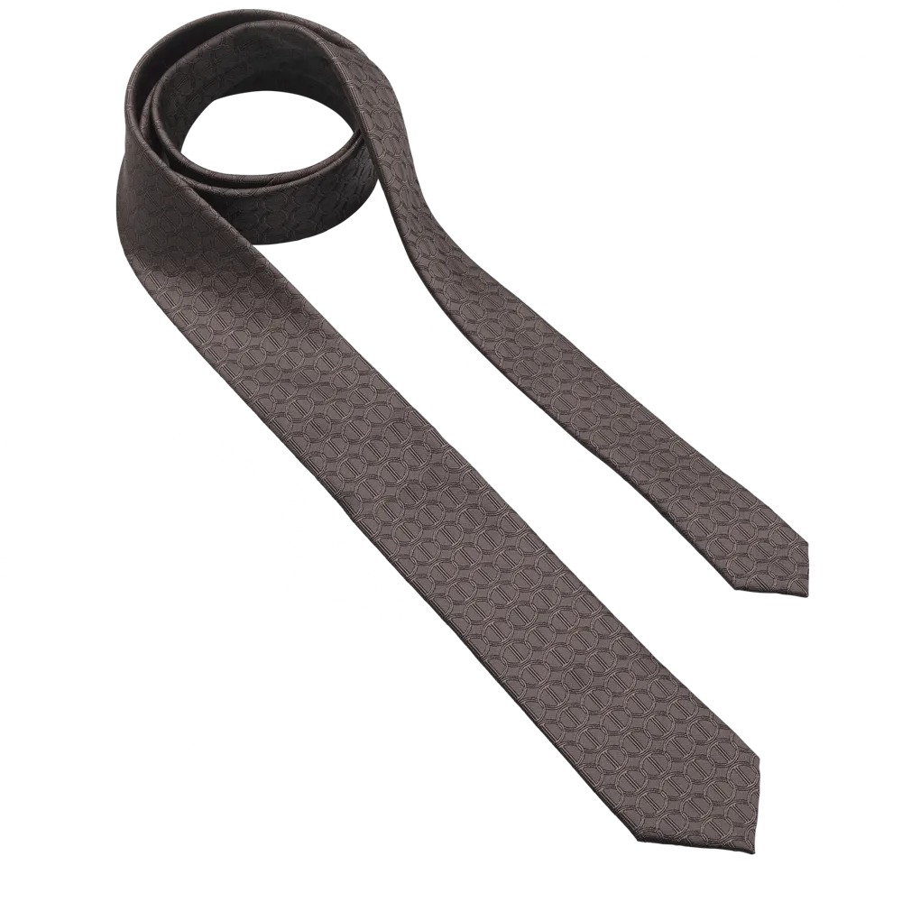 Tie In Dark Color Davidoff Icon Pattern