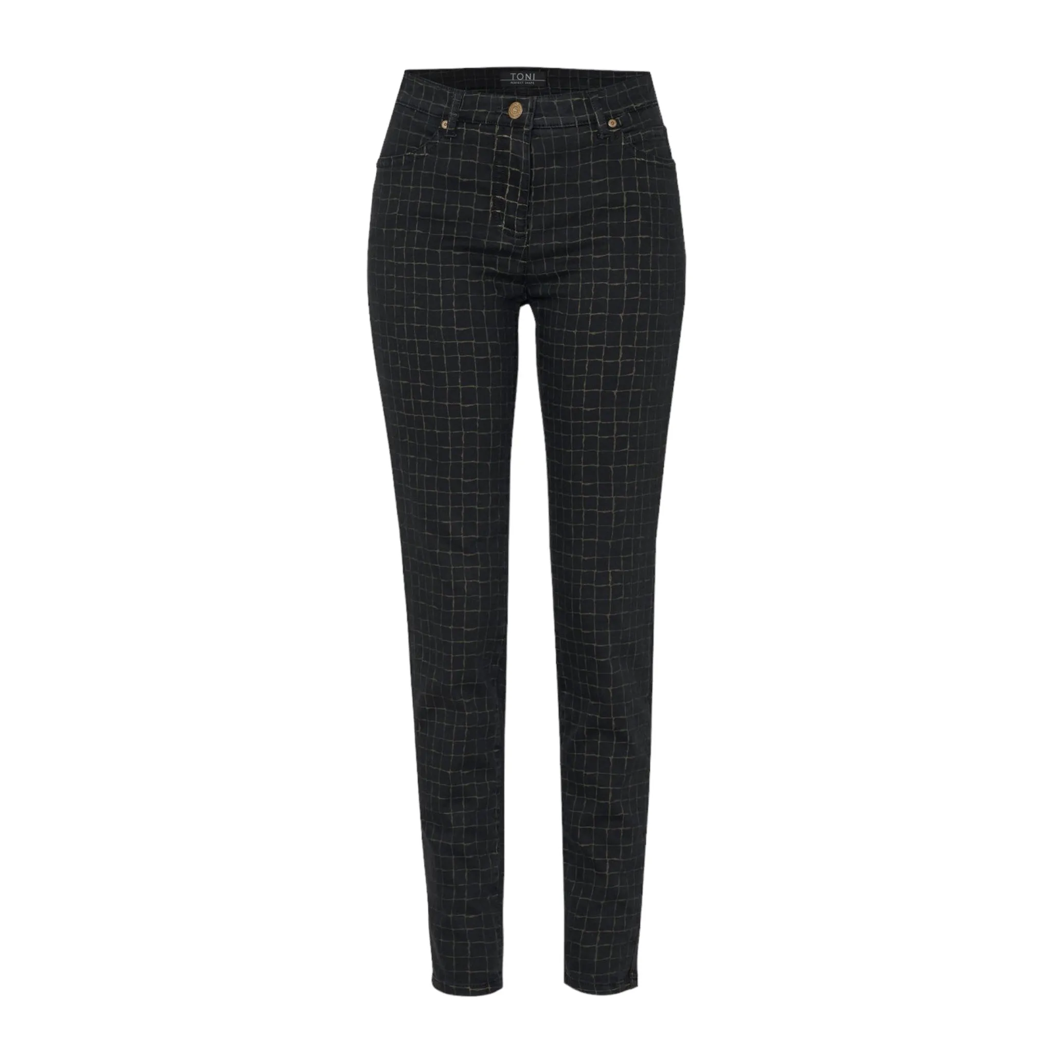 TONI Perfect Shape Trousers Black Check