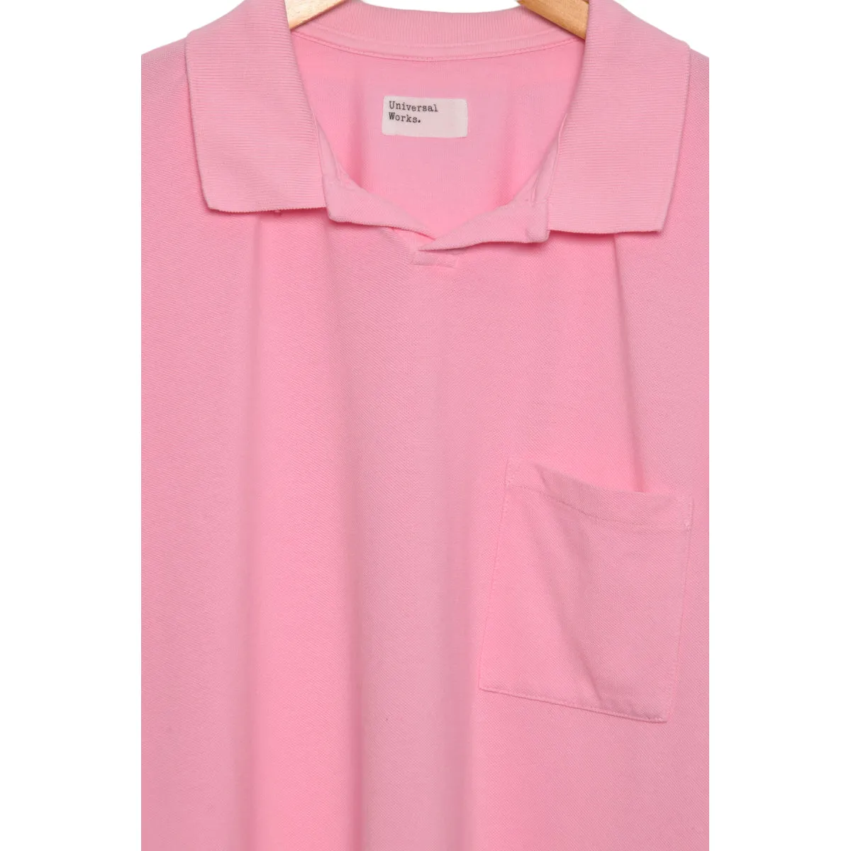 Universal Works Vacation Polo piquet pink 28603