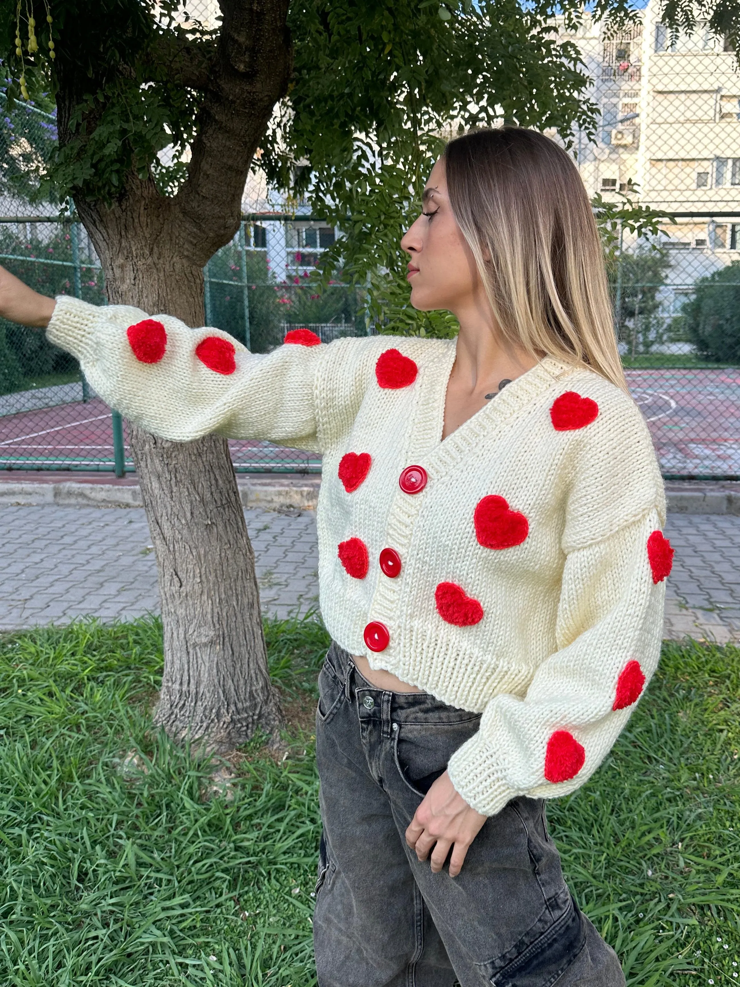 Valentine - Soft Knit Handmade Cardigan