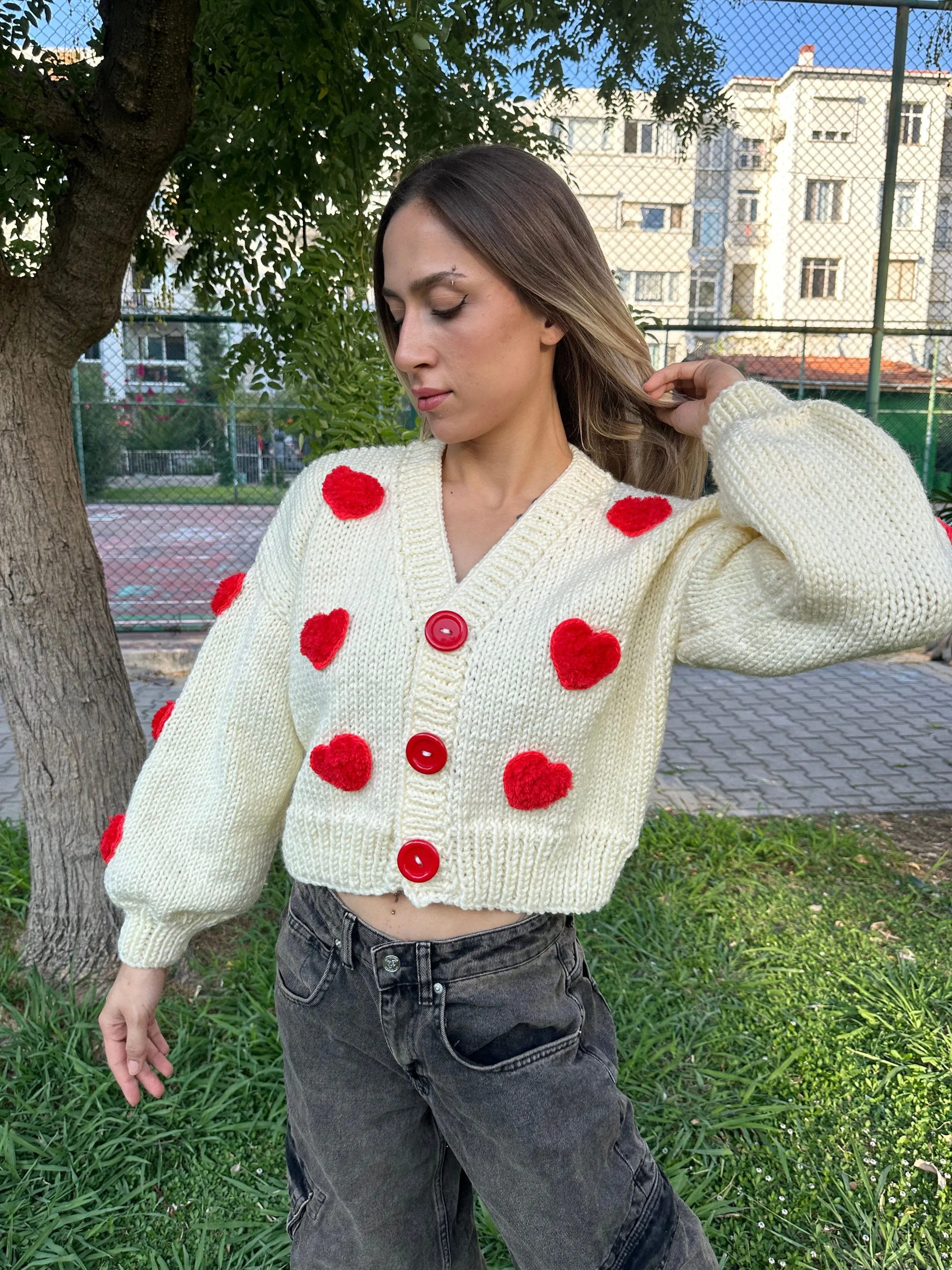 Valentine - Soft Knit Handmade Cardigan