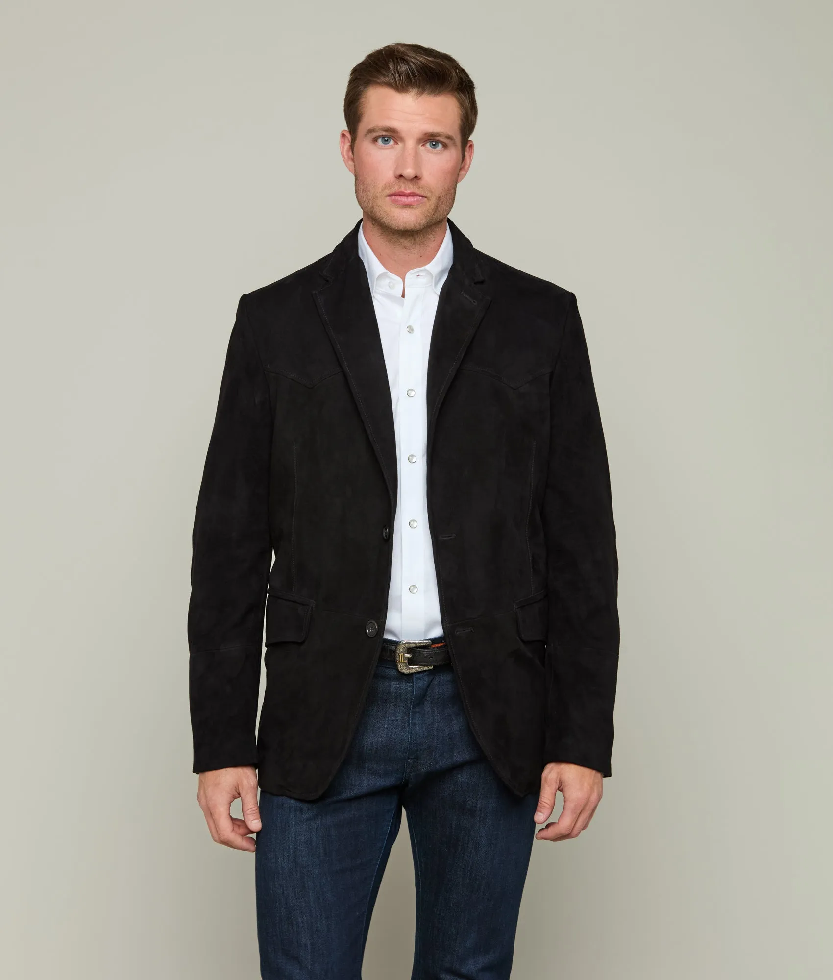 Western Yoke Sport Coat :: Black