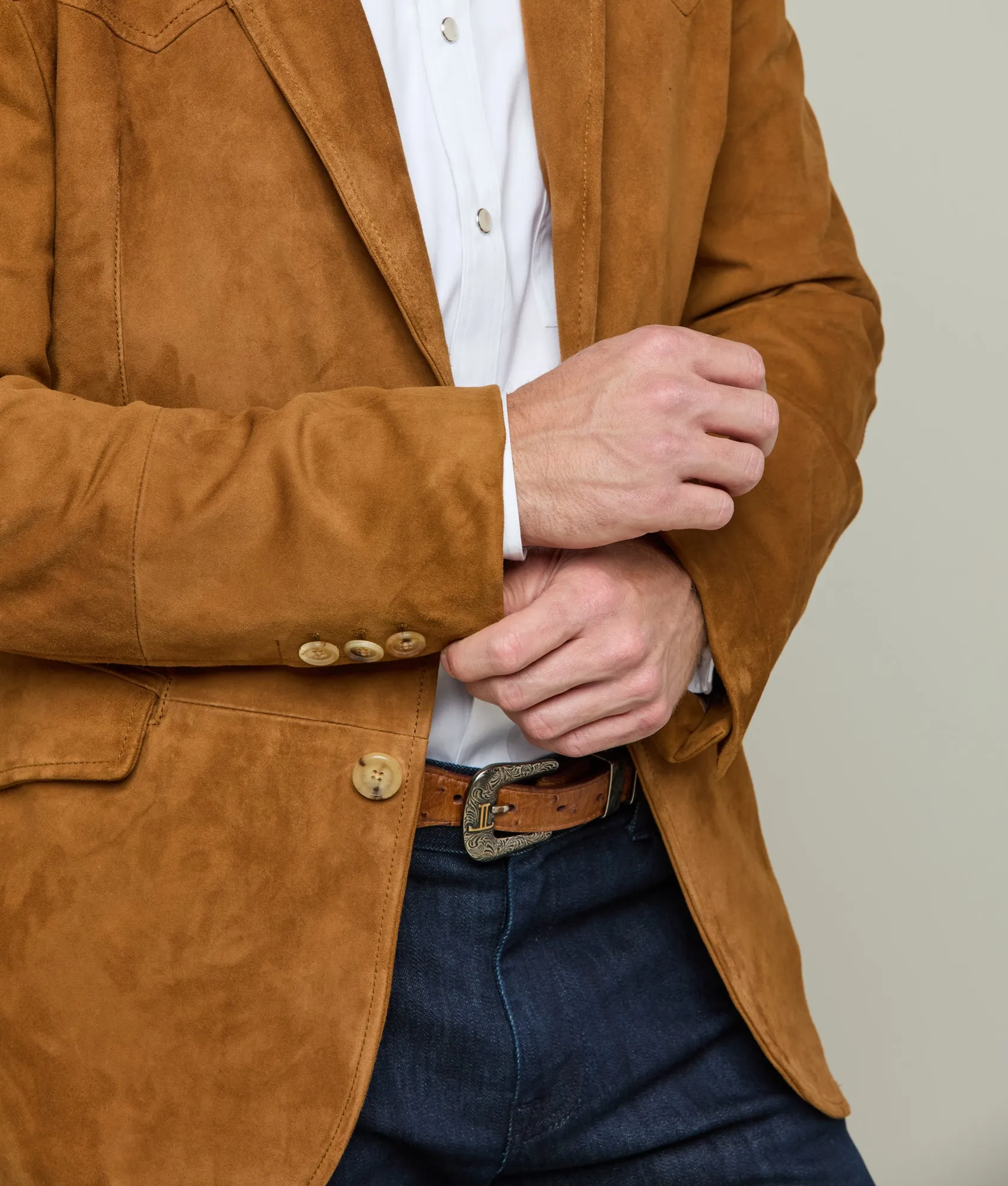 Western Yoke Sport Coat :: Camel