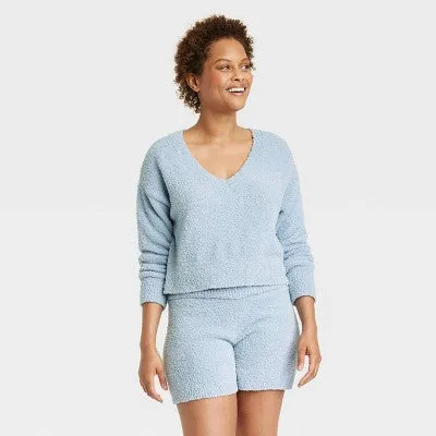 Women's Cozy Yarn Pullover Sweater - Stars Above