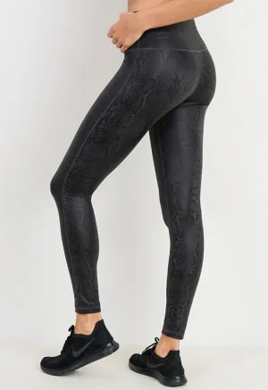 Yoga waistband Black mamba leggings