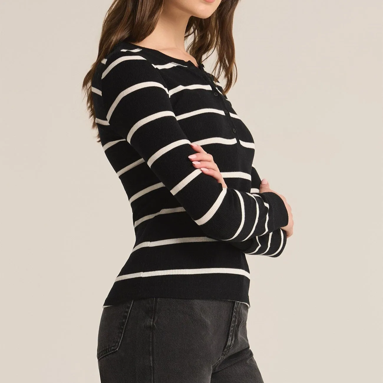 Z Supply Scarlett Rib Henley